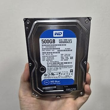 Накопитель для ПК, Новый, Western Digital (WD), HDD, 512 ГБ, 3.5", Для ПК