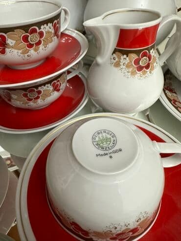 сервиз чайный: Редкость, изысканность, красота! Чайный сервиз ГДР из костяного — 8