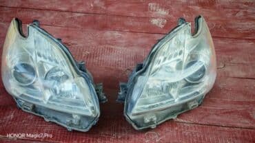 Комплект передних фар Toyota 2015 г., Б/у, Оригинал, Япония