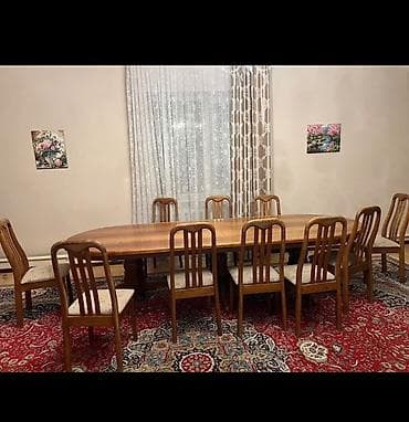 Столовый комплект для большой гостиной/столовой: - Большой овальный lalafo.kg да Столовый комплект для большой гостиной/столовой: - Большой овальный