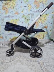 машины для малышей: Коляска, цвет - Серебристый, Б/у — 9