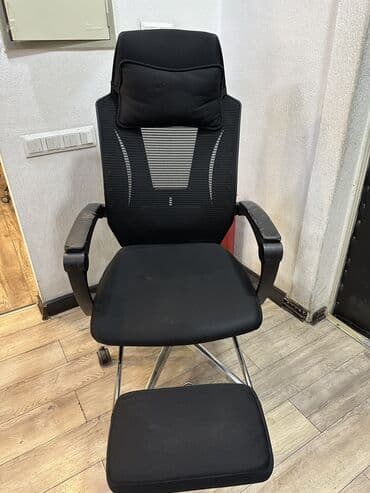 цвета офисной мебели названия: Офисное кресло, Б/у, С колесиками, цвет - Черный, Велюр — 6