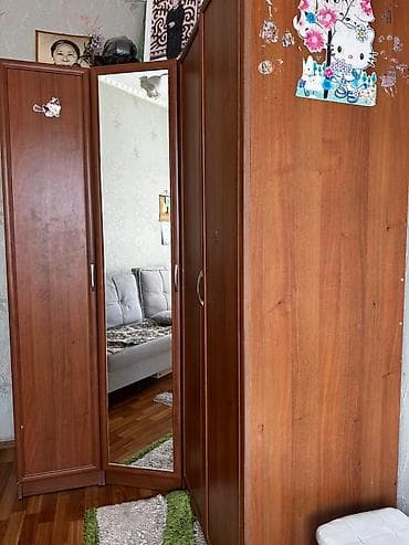 шкаф с зеркалой: Шифоньер, шкаф для одежды, Угловой, ЛДСП — 2