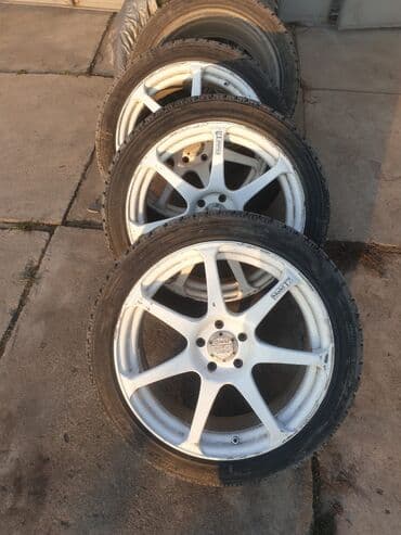 колёса на матиз: Колеса в сборе 215 / 45 / R 17, Зима, Б/у, Комплект, Легковые, Литые, отверстий - 5 — 1