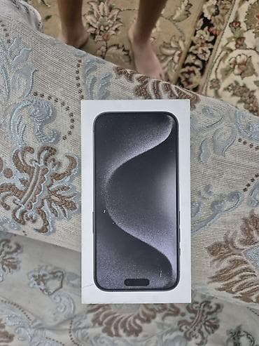 диспи: IPhone 15 Pro, Б/у, 256 ГБ, Black Titanium, Коробка, 8 % — 2