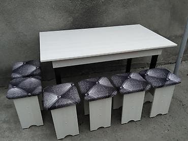 Кухонные столы: Продается новый стол и 6 табурет ок — 1