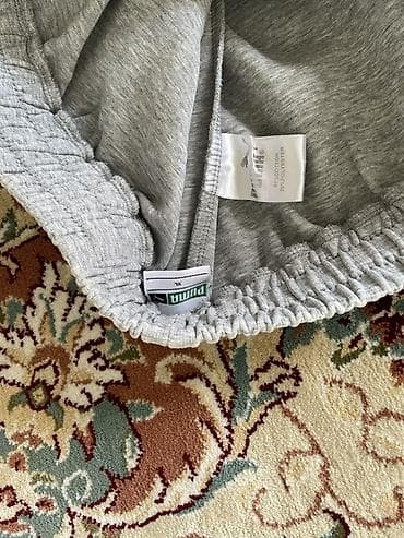 soft shell: Спортивные брюки Puma - Цвет: светло‑серый меланж - Размер по ярлыку — 3