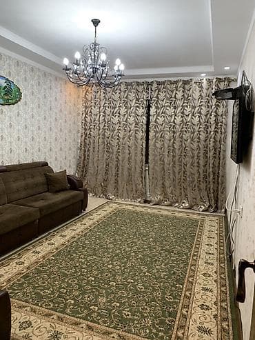 osh flat: 2 комнаты, Улан мкр Семейным, С мебелью полностью — 1