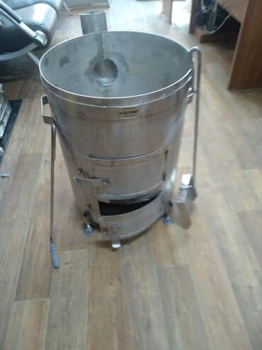 домашняя печка: Продается очаг под казан, из нержавеющей стали. Можно изготовить любой — 2