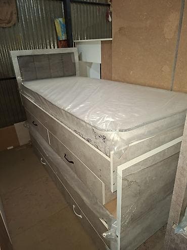 Односпальная кровать, Новый, С матрасом, длина - 200 см — 5
