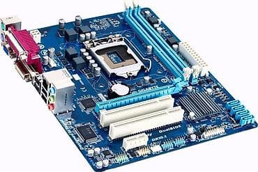 asrock h61m: Материнская плата для ПК, Б/у, Gigabyte, LGA1155, Micro-ATX — 1
