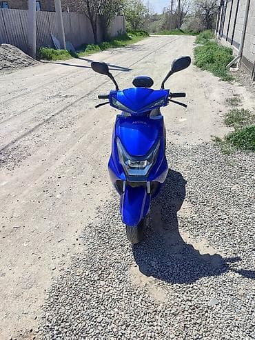 кытай мото: Электроскутер Eco Bike (синего цвета) - Компактный городской — 1