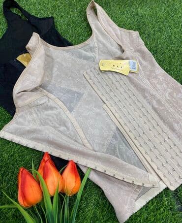 Киреге берилүүчү кийимдер: Майка корсет для похудения, после родов, для осанки, от боли в спине — 12