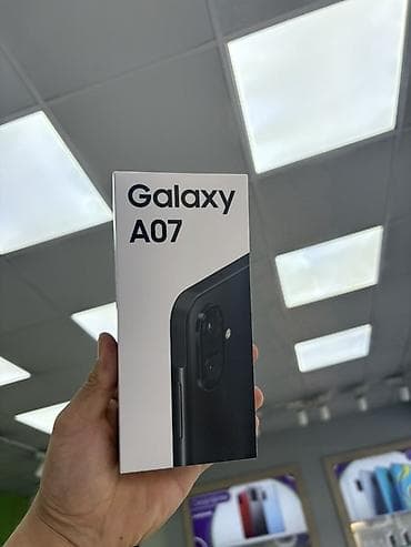 Samsung Galaxy A07, Новый, 128 ГБ, цвет - Черный, В рассрочку, 2 SIM