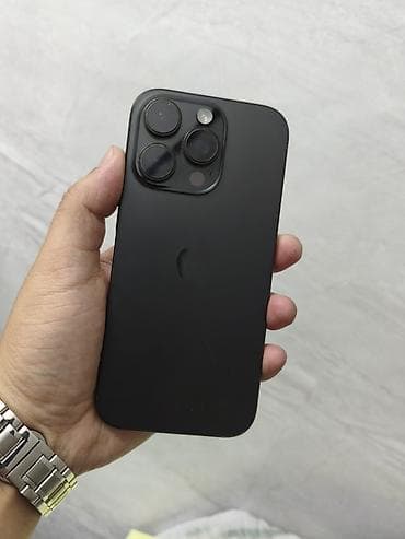 IPhone 16 Pro, Б/у, 128 ГБ, Black Titanium, Коробка, 90 %