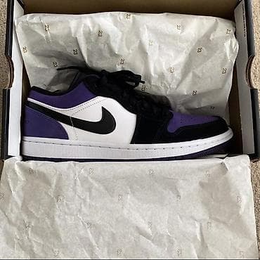 Мужские кроссовки, 44, Air Jordan, Новый, цвет - Фиолетовый — 1