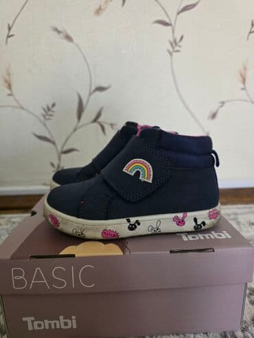 слюнявчик для детей: Детские полуботинки Tombi BASIC - Цвет: темно-синий с розовой — 1