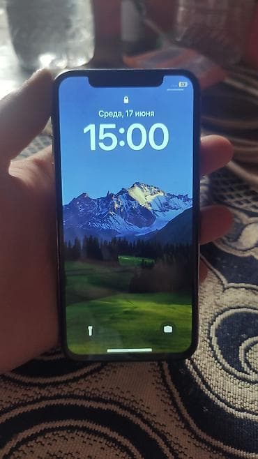 IPhone X, Б/у, 64 ГБ, Белый, Чехол, 100 %