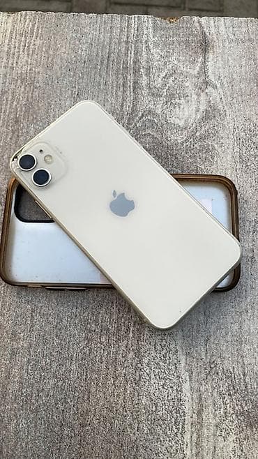 IPhone 11, Б/у, 128 ГБ, Белый, Чехол, 77 % at lalafo.kg IPhone 11, Б/у, 128 ГБ, Белый, Чехол, 77 %