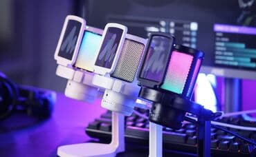 акустические системы music box с микрофоном: 🎙️ MAONO DGM20 — игровой USB-микрофон с RGB и шумоподавлением! 🔥 — 4