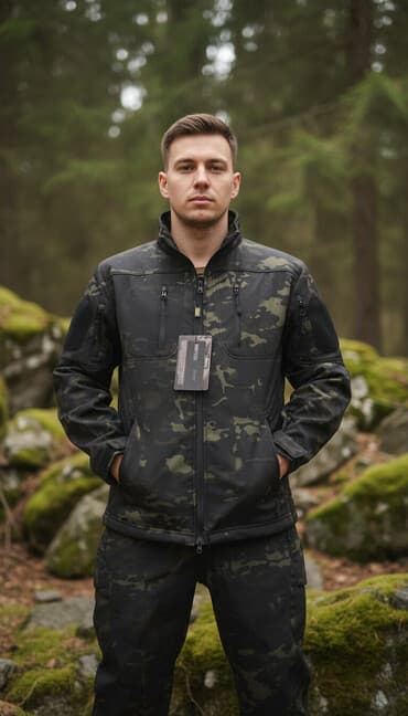 военный дождавик: Тактическая одежда: куртка softshell и брюки карго Куртка: - — 1