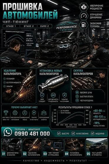 Автоунаа электроникасы: Чип-тюнинг и прошивка автомобилей Performance Tuning Услуги: - — 2