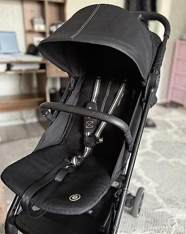 Коляски: Коляска, Cybex, цвет - Черный, Б/у — 2