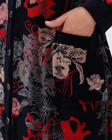 домашние халаты больших размеров: Халат, Велюр, Турция, M, L, XL — 3