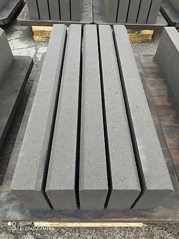 мата пила: Бордюр, латок, люк. Бордюрдун баардык түрү Узуну 50см, 1м Бийиктиги — 7