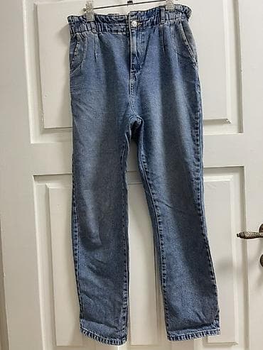 джинсы мом: Джинсы MNG DENIM, женские. - Силуэт: прямые брючины, слегка зауженные — 3