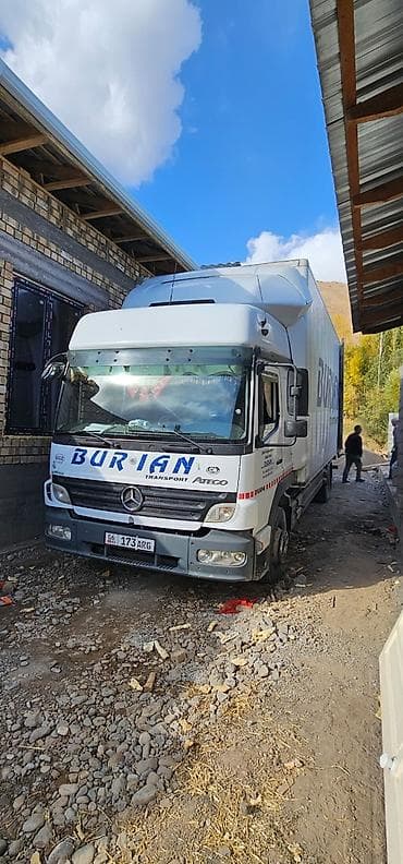 start company: Грузоперевозки на тентованном фургоне Mercedes-Benz Atego (BURlAN — 6