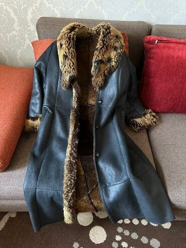 змеиная питон крокодил скат страус: Дублёнка женская, длинная - Материал: натуральная кожа с плотной — 1