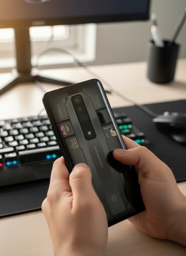 игровой телефон до 20000: ZTE Nubia Red Magic 7, 256 ГБ, цвет - Черный — 9