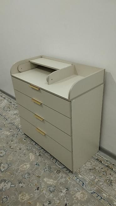 Детский комод, С пеленальным столиком, цвет - Бежевый