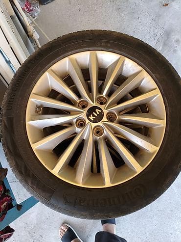 Шиналар жана дисктер: Летняя шина Continental UltraContact UC6 на диске Kia. Характеристики — 4
