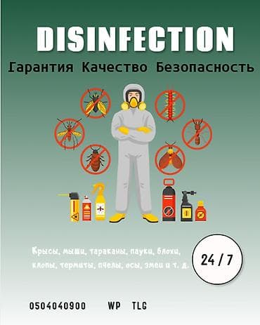 Клининговые услуги: Дезинфекция, дезинсекция, | Вирусы, микробы, Блохи, Клопы, | Квартиры, Дворы, Транспорт — 1