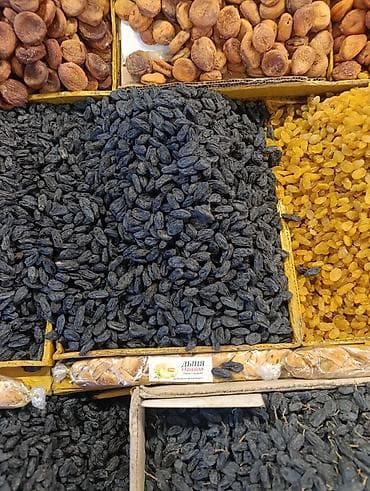 мускат виноград: Изюм чёрный (кишмиш/сабза) без косточек - Натурально высушенный — 3