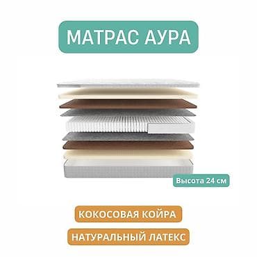 Дом и сад: Матрас «Аура» - Высота: 24 см - Состав и слои: - Стеганый чехол - — 1