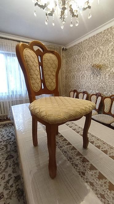 баранина живой: Стол и стул для зала, Б/у, Самовывоз, цвет - Бежевый — 5