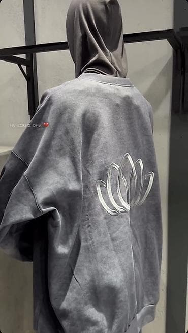 брюки штапель: Свитшот, Оверсайз, Новый, Стандарт — 4