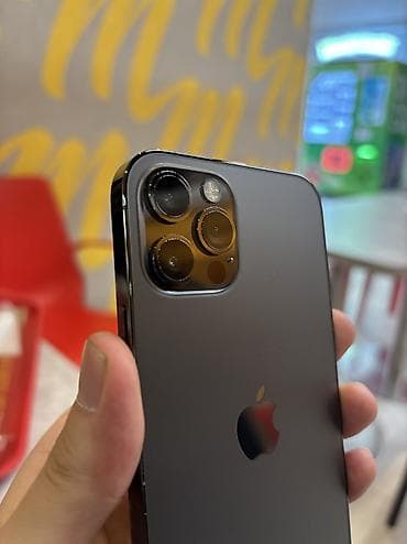 ретро телефоны: IPhone 12 Pro, Б/у, 128 ГБ, Space Gray, Чехол, 77 % — 3