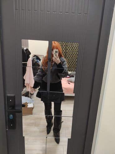 tech fleese: Пуховик, Короткая модель, Италия, С мехом, S — 4