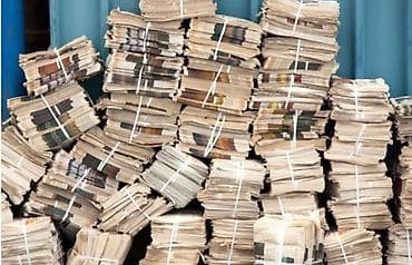 переплётный картон: Макулатура алабыз А4 АК кагаз, китеп, тетрадь, газета, журнал — 1