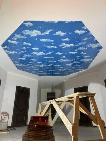 потолок гипсокартон: Натяжной потолок Глянцевое, Матовое, 3D потолки Монтаж, Гарантия, Демонтаж — 23