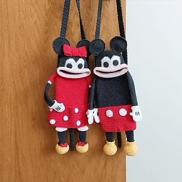 мишка тедди ростовая кукла: Вязаные сумки для телефонов через плечо в виде забавной парочки — 1