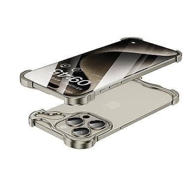 сплав фото: Металлический бампер‑чехол для iPhone с защитой камер - Форм‑фактор — 2