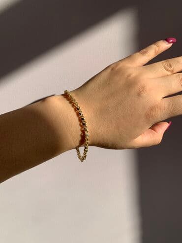 золотой браслет бу: Серебряный Браслет под золото — 4