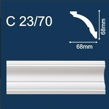 С23/70 плинтус потолочный экструдированный - Фабрика: Solid - Страна