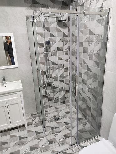 душевые кабины акция: Душевая кабина Квадратная, Размер: 1 x 1 см, Высота поддона: 10 см,Покрытие: Матовое — 3