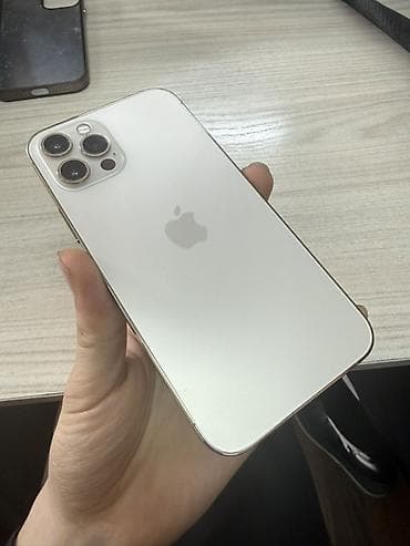 IPhone 12 Pro, Б/у, 256 ГБ, Серебристый, Чехол, 78 %